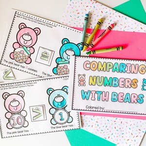 Comparing Numbers for Kindergarten and First Grade Beginning Reader Printable Books