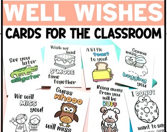We Will Miss You Cards - Goodbye Card - Miss You Card - Well Wishes and MORE