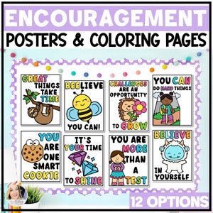 Tablón de anuncios de exámenes - Carteles y citas motivacionales - Estímulo para el aula - Páginas para colorear de exámenes estatales