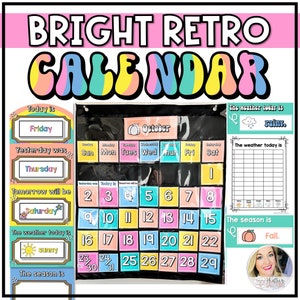 Retro klaskalender prikbordset | Pocket Chart kalenderkaarten | Zakdiagram kerstkaarten | Weergrafieken