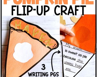 Thanksgiving Craft for Kids | Personalized Pumpkin Pie Craft