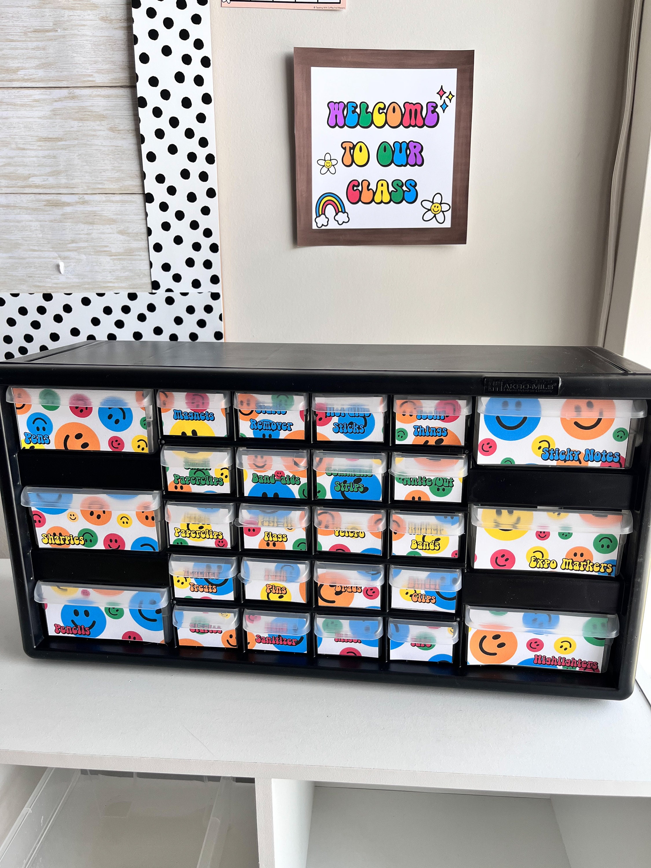 Teacher Toolbox Labels | Sterilite Drawers | Classroom Decor And Organization 3188076