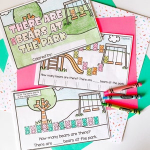 Teen Number Writing Practice Kindergarten and First Grade Beginning Reader Printable Books, Counting Activity, Learning Numbers