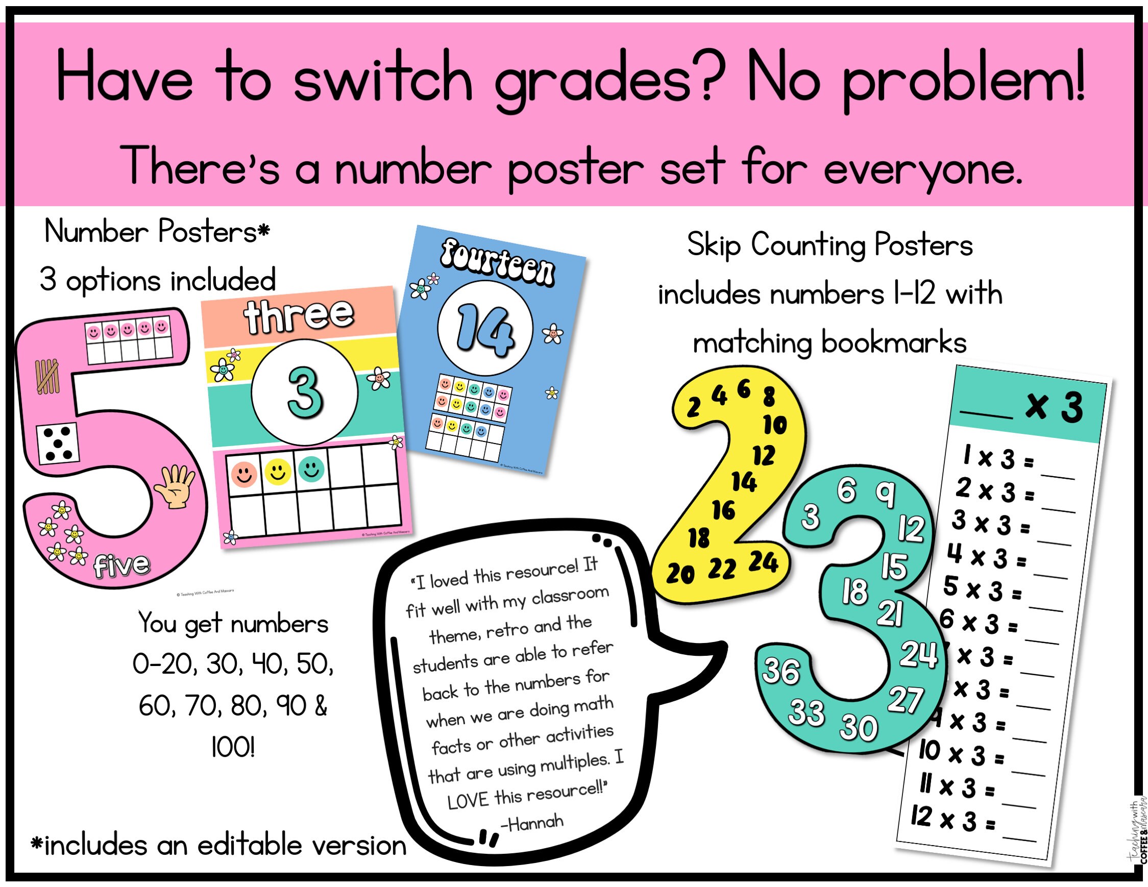 Math Posters Bundle | Retro Rainbow Classroom Decor | Shape Posters ...