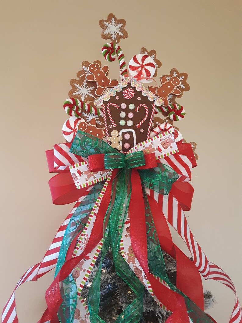 Gingerbread Tree Topper Cookie Tree Topper Tree Topper Etsy
