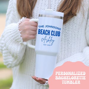Custom Bridesmaid Tumbler Personalized Bachelorette Party Gift Matching Bridesmaid Cups The Bach Club Wedding Party Favor Idea Keepsake Mug