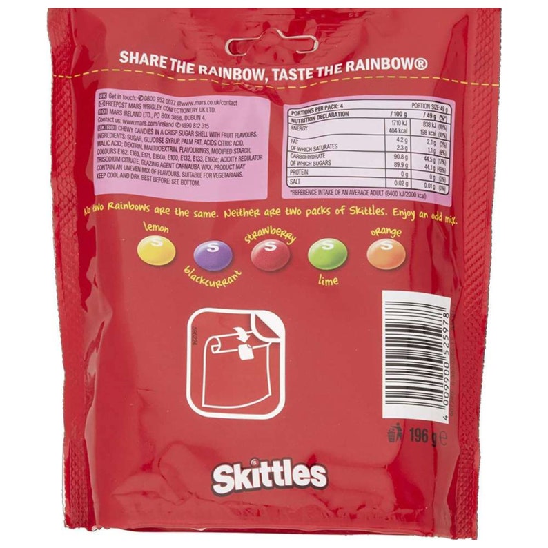 Skittles Yellow Sweets Flavour Original Skittles Choose Your Etsy