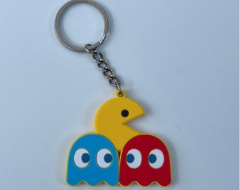 Llavero Fantasma • Pac-Man • Pixel • Llavero • Llavero • Cultura Pop • Retro • Arcade • Regalo Para Él Ella