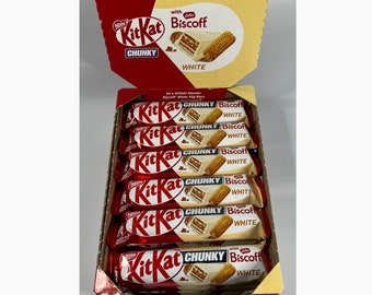 Kit Kat Chunky White Lotus Biscoff 24 x 42g Full Case Unopened Limited Edition