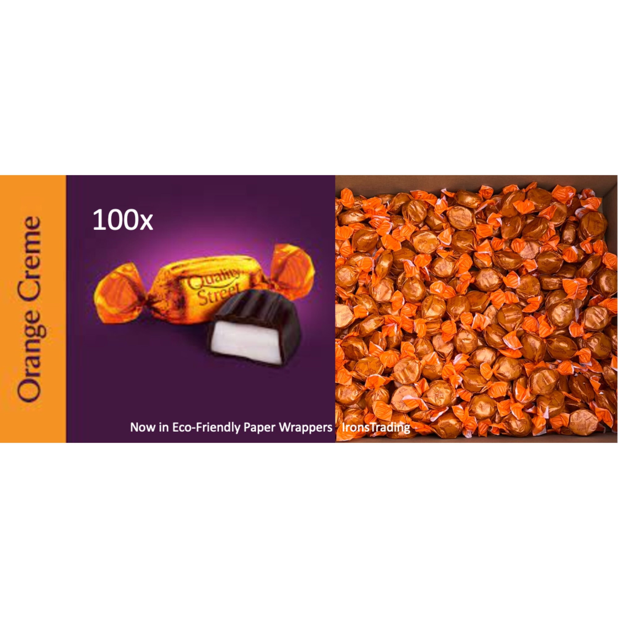 Quality Street Orange Creme X100 Flavour Dated 08/24 Chocolate