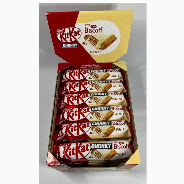 Kit Kat Chunky Lotus Biscoff White 42g Bars New Choose Amount Brand New Limited Edition Gift Present