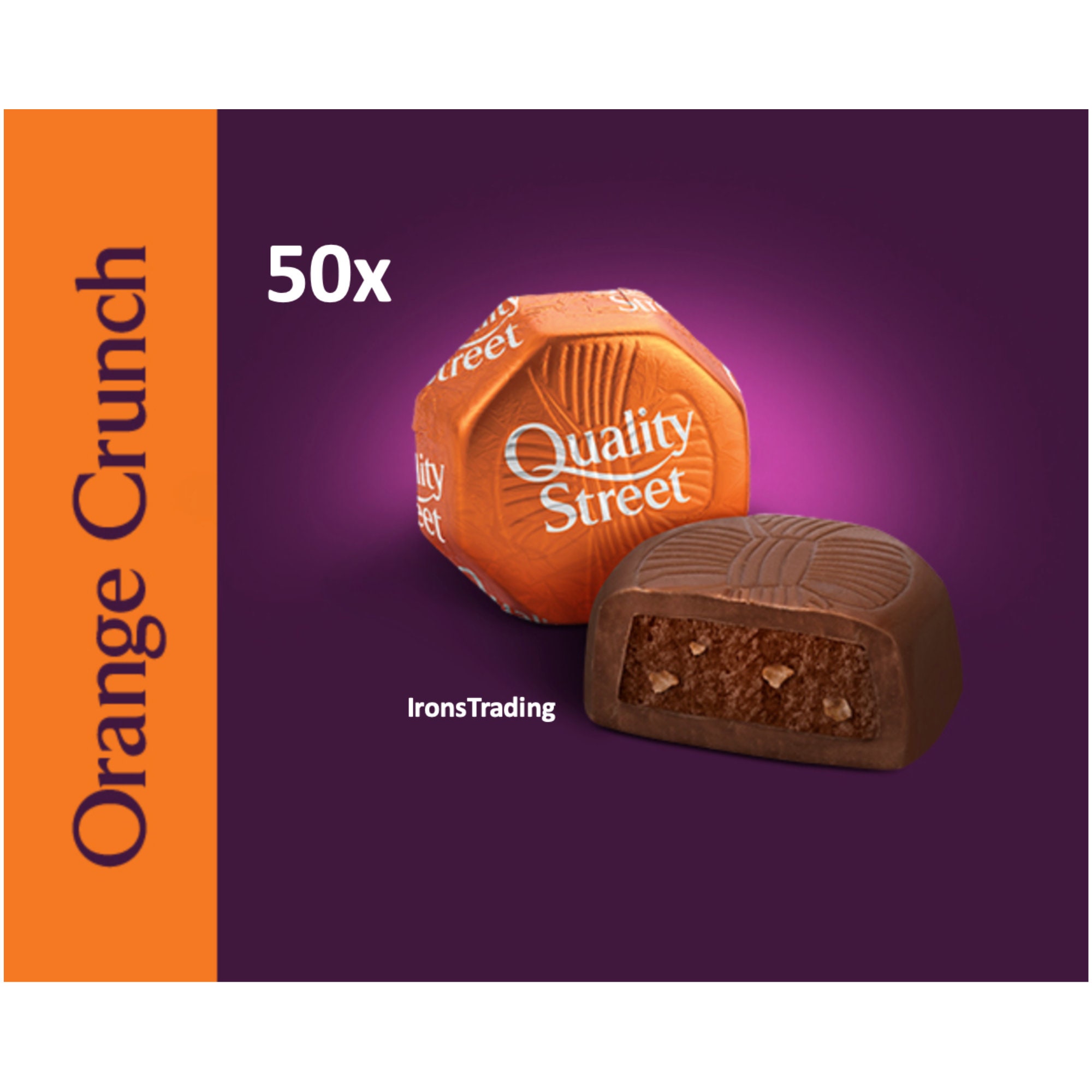Quality Street Orange Crunch x50 Saveur Daté 08/24 Chocolat Choisissez  votre propre cadeau de mariage Panier de fête -  France