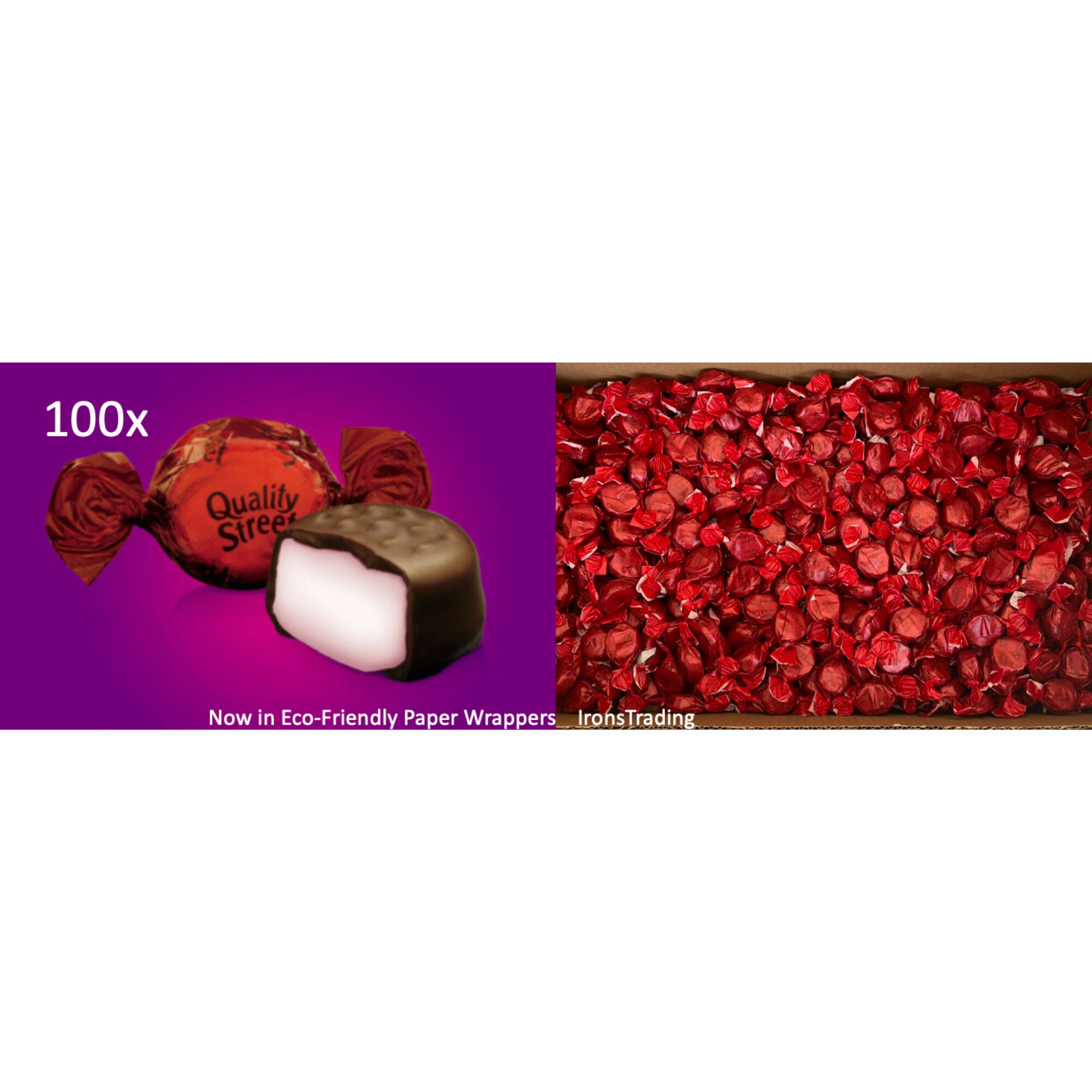Quality Street Strawberry Creme X100 Flavour Dated 08 24 Chocolate
