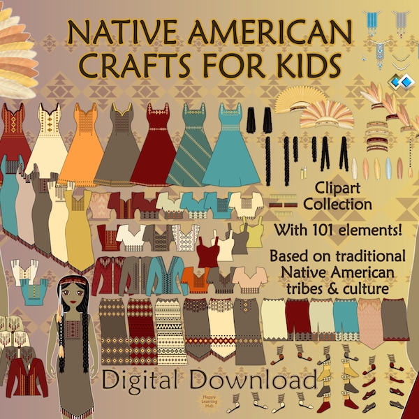Native American Paper Dolls - Etsy