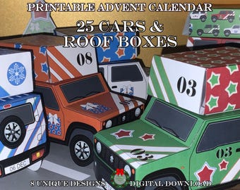 Printable Car Advent Calendar: DIY Christmas Countdown (PDF)