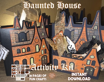 Haunted House Activity Kit: Halloween Junk Journal (Digital Download)