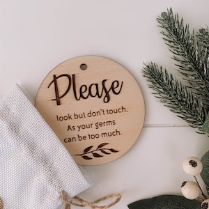 Don&#39;t Touch The Baby Plaque Designs for Laser Cutting - DIGITAL PRODUCT ONLY