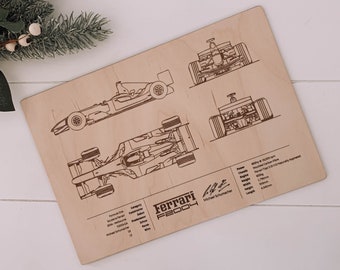 Ferrari F2004 F1 Design Specs for Laser Cutting - DIGITAL PRODUCT ONLY