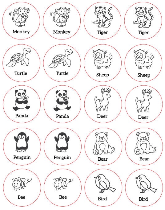 Kids Memory Game Design for Laser Cutting DIGITAL PRODUCT - Etsy