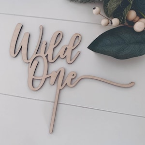 Wild One Cake Topper Design for Laser Cutting - DIGITAL PRODUCT ONLY
