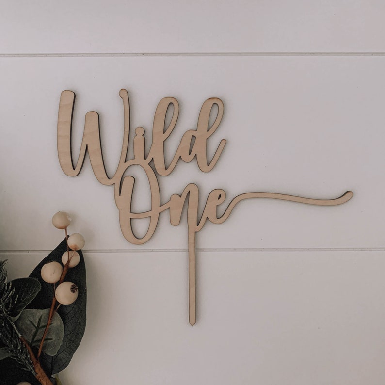 Wild One Cake Topper Design for Laser Cutting - DIGITAL PRODUCT ONLY ...