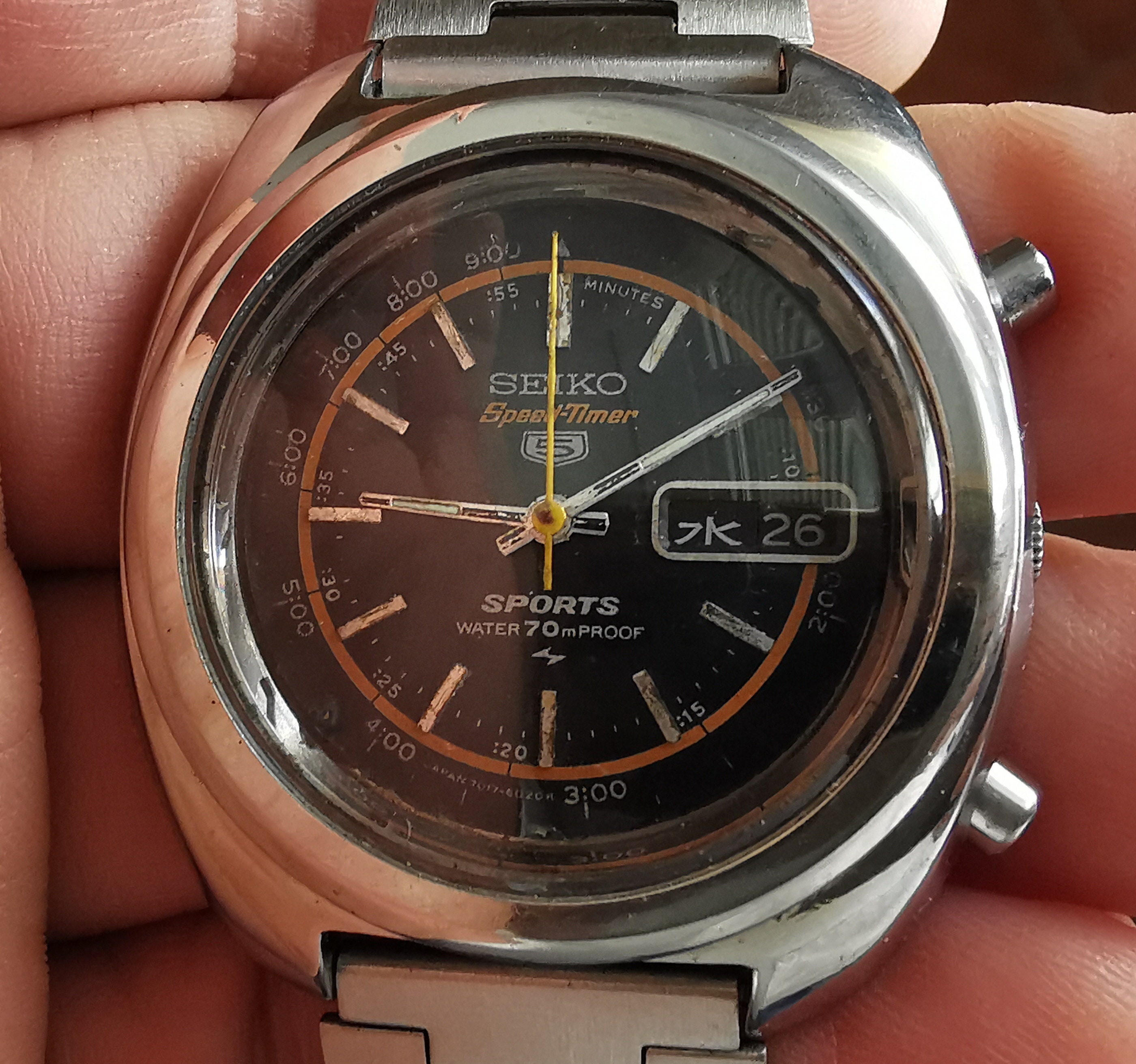 Chronograph Seiko 7017-8000 5 Sports Speedtimer W70proof 1980 | Etsy Ireland