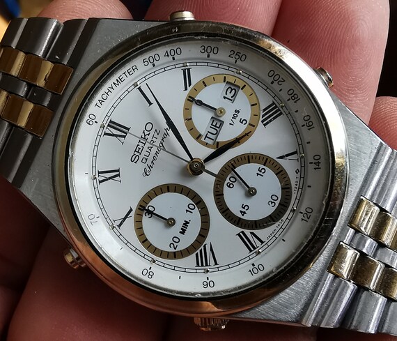 Chronograph Seiko 7A38-728A All Original From 1987 | Etsy