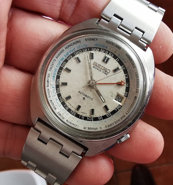 Seiko 6117-6400 Original 1974 WORLD TIME - Etsy Finland