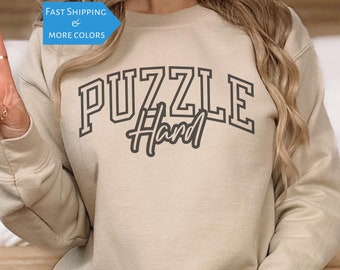 Ropa para amantes de los rompecabezas Regalo de rompecabezas Suéter para resolver rompecabezas Regalo de cumpleaños para amantes de los rompecabezas Ropa informal para rompecabezas Regalo para fanáticos de los rompecabezas Presente de pasatiempo