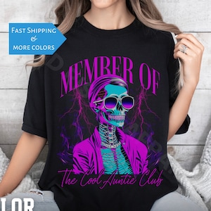 Custom Comfort Colors® Cool Aunties Club shirt for Birthday  Aunt tee Gift Idea Promoted to Auntie Shirt Auntie Gifts Aunt announcement