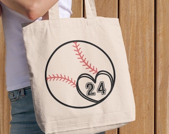 Custom Baseball Mom Tote Bag for Birthday Personalized Baseball Mama Sports Tote Bag Softball Baseball Mom Gift Ideas Mother's Day Gift Aunt