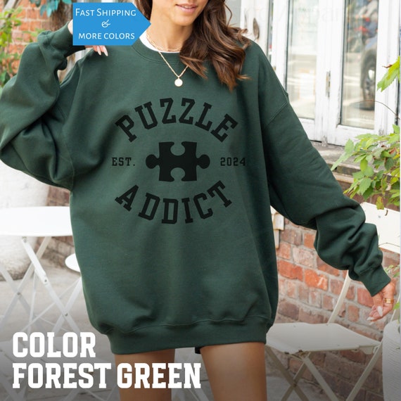 Puzzling Sweatshirt Puzzle Sweater Puzzle Lover Gift Ideas Puzzle Gifts Jigsaw Puzzle pullover Oversized Puzzle Funny Sarcastic Sweatshirt