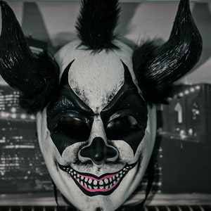 3D Printed Scary Clown Mask: Handmade Halloween Horror Mask