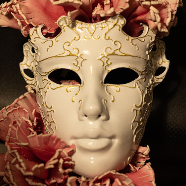 Masque de mascarade,Masque vénitien,Masque de bal de promo, Bal de promo adulte,Masque intégral,Masque à l'italienne,Décoration de maison,Portable,Colombine pour les fêtes de carnaval