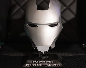 3D gedruckte Iron Man MKIII Gesichtsplatte: Avengers Movie Prop Replica