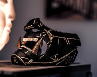 Oni half mask from Cyberpunk 2077 Japanese  wearable samurai style ,cosplay