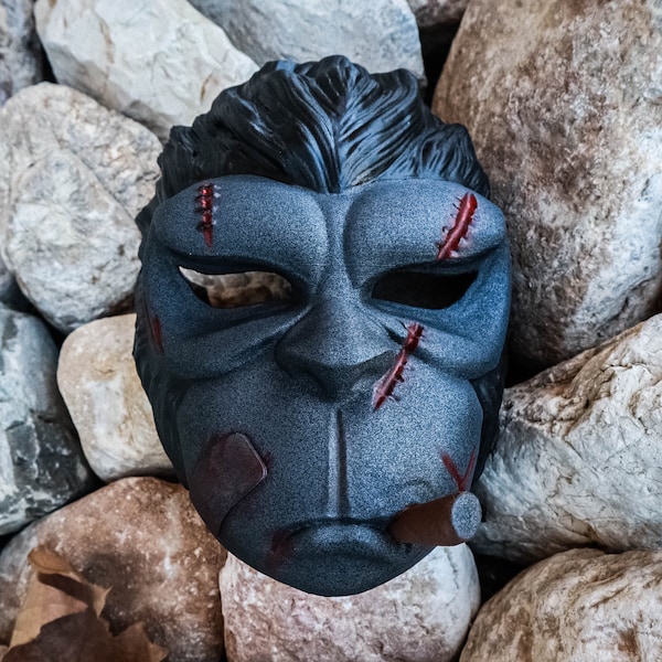 Gangster Monkey Mask - Mafia Simian Monkey - Wearable - Carnival Mask - Halloween Mask - Cosplay Mask