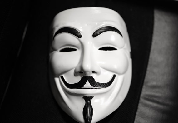 Guy Fawkes Mask White Guy Fawkes Mask White