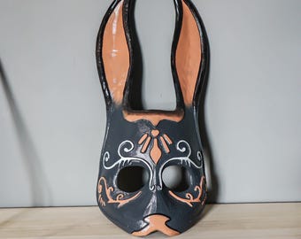 Masque de lapin imprimé en 3D : accessoire de cosplay de lapin de Pâques à porter