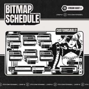 Bitmap - Weekly Stream Schedule Template