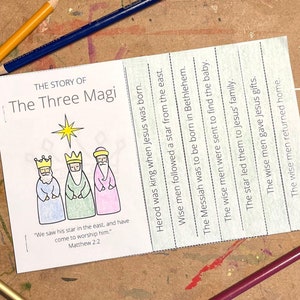 The Three Magi, Epiphany Christmas Coloring Book, Three Wise Men, Christmas Coloring Sheets, Birth of Jesus, Three Kings Day, Nativity Craft