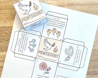 Pentecost Craft Download, Pentecost Kids, Day of Pentecost Activities, Sunday School Lesson, For Kids, Pentecost Activity, Holy Spirit Craft