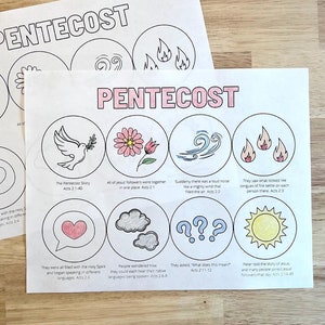 Pentecost Craft Download, Pentecost Kids, For Kids, Pentecost Activity, Holy Spirit Craft, Day of Pentecost Activities, Sunday School Lesson