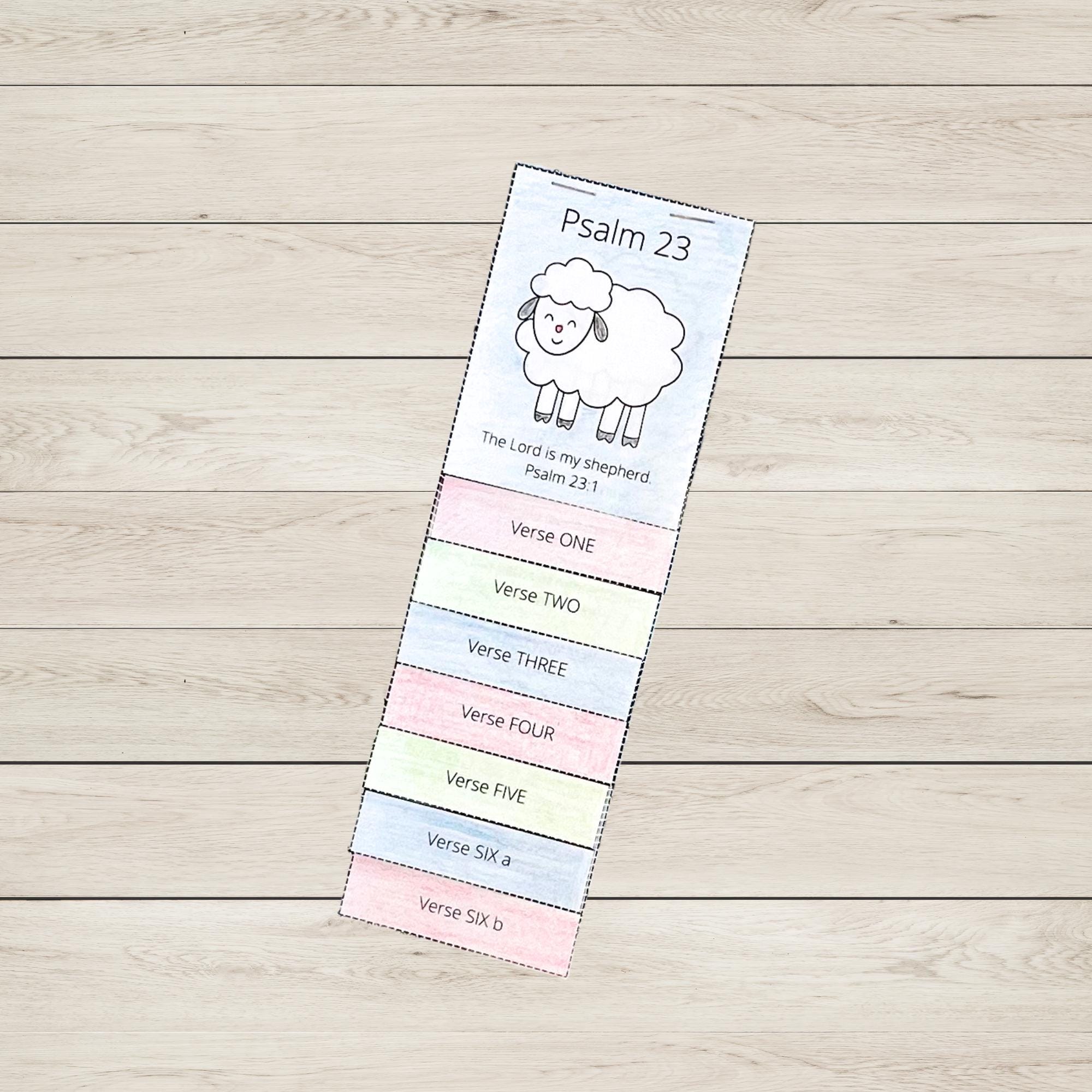 The Lord is My Shepherd Craft for Kids, Psalm 23 Craft Ideas, Bible ...