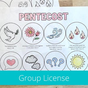 Pentecost Kids, Pentecost Craft Download, Day of Pentecost Activities, Holy Spirit Craft, For Kids, Pentecost Activity, Sunday School Lesson