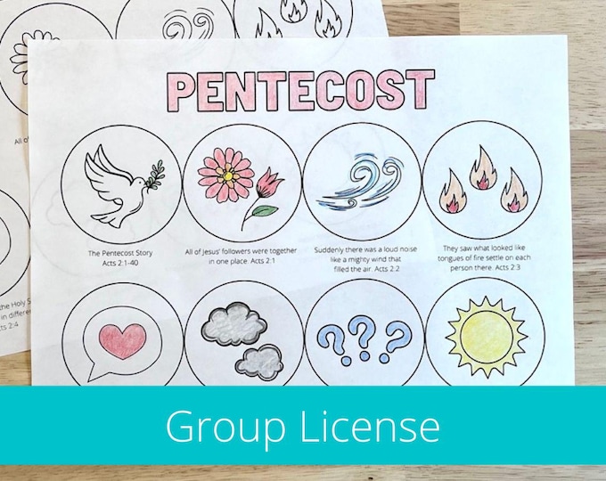 Printable Pentecost Craft Activity | Pentecost Coloring Bookmarks ...