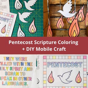 Sunday School Lesson, Day of Pentecost Activities, Pentecost Kids, Holy Spirit Craft, For Kids, Pentecost Craft Download, Pentecost Activity