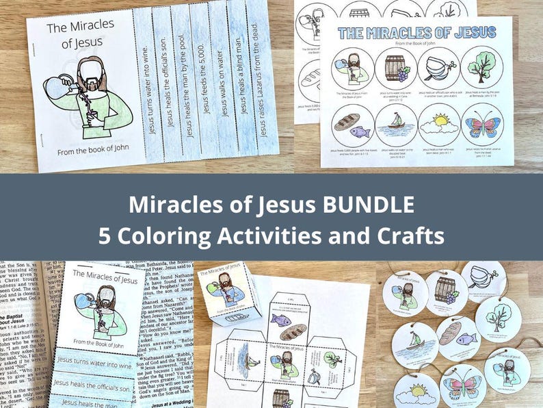 Jesus Miracles of Jesus for Kids, Bible Stories Printable the Book of ...