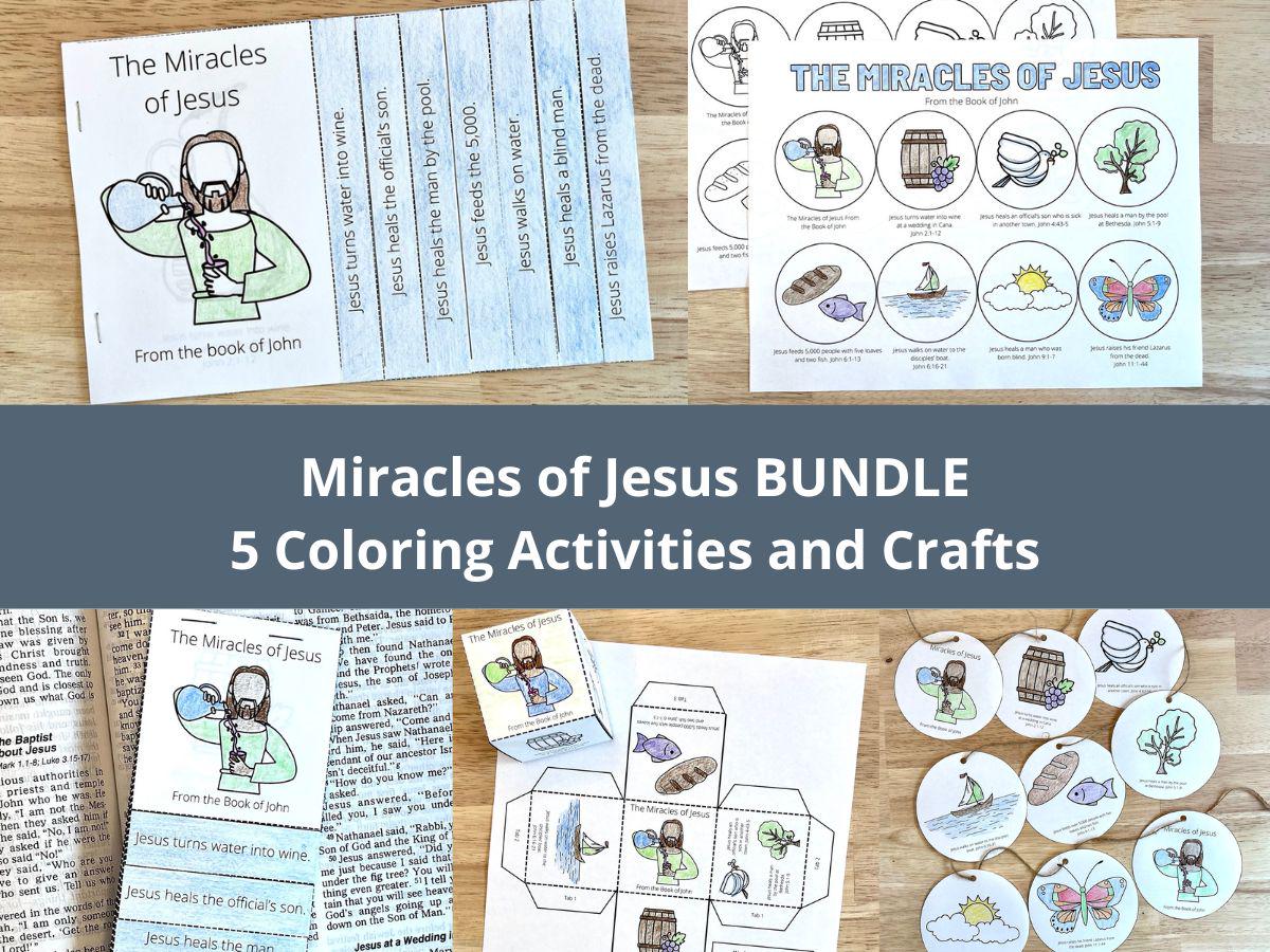 Jesus Miracles of Jesus for Kids, Bible Stories Printable the Book of ...