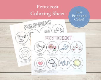 Pentecost Craft for Kids Download, Pentecost Activity, Holy Spirit Craft, Day of Pentecost Activities, Sunday School Lesson